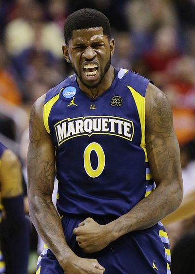 Marquette’s Jamil Wilson had 16 points, 8 rebounds. (Associated Press)