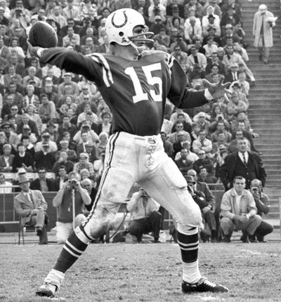 Quarterback Earl Morrall played for six NFL teams, including the Baltimore Colts. (Associated Press)