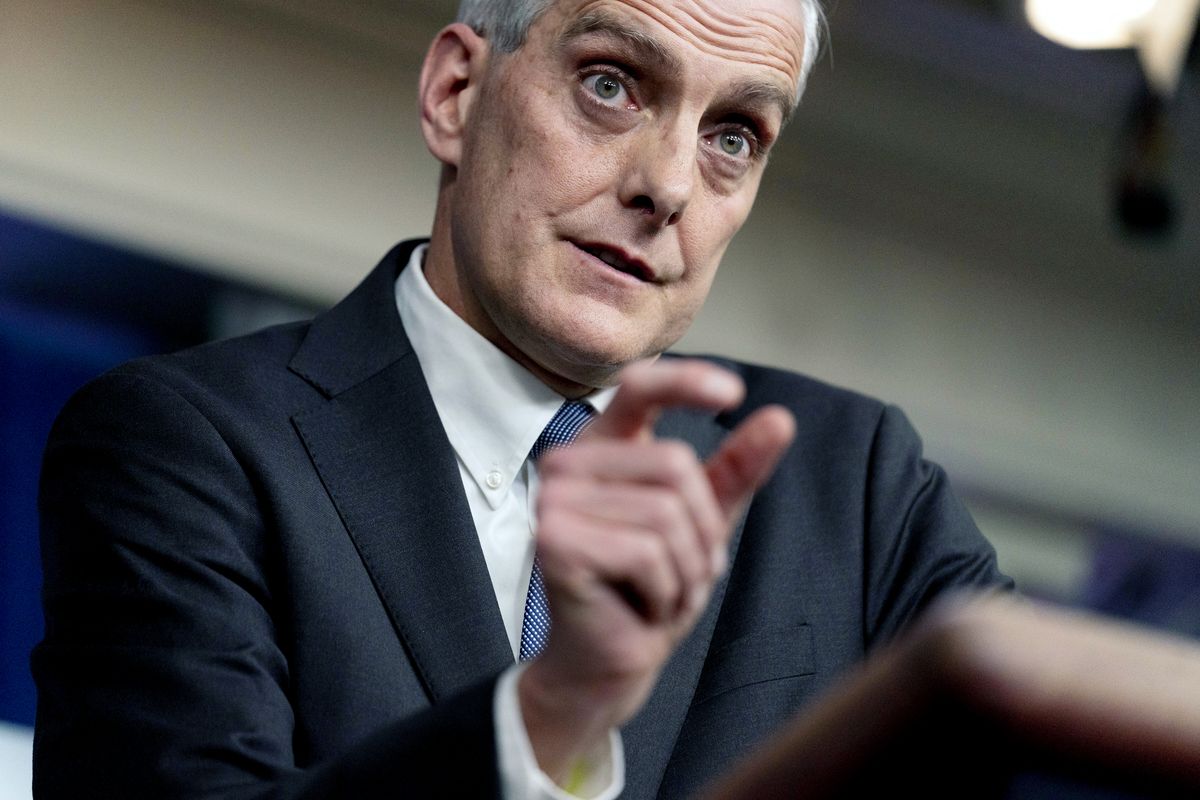 Veterans Affairs Secretary Denis McDonough speaks March 4 during a press briefing at the White House in Washington, D.C.  (Andrew Harnik)