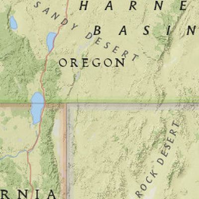 A map shows travels of OR-7, a gray wolf originally collared in Oregon, as it travels in California. (Courtesy photo)