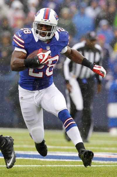 Buffalo Bills running back C.J. Spiller leads the NFL with a 6.6 yards-per-carry average. (Associated Press)