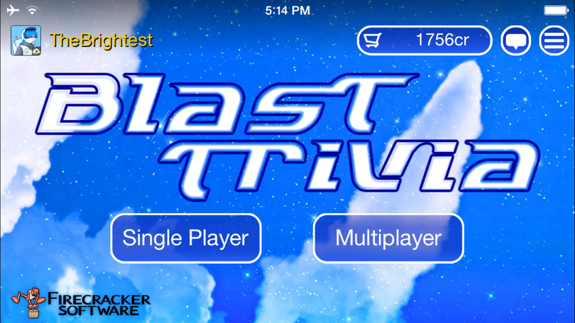 A screenshot of the title page for Spokane Valley-developed mobile game 