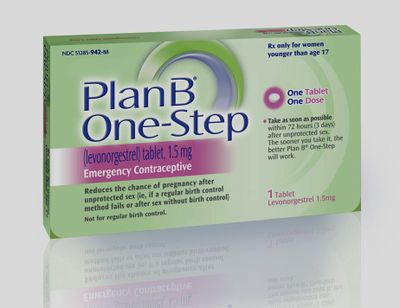 This photo provided by Barr Pharmaceuticals Inc. shows a package of Plan B One-Step, an emergency contraceptive. The federal government on Monday told a judge it will reverse course and take steps to comply with his order to allow girls of any age to buy emergency contraception without a prescription. (Associated Press)