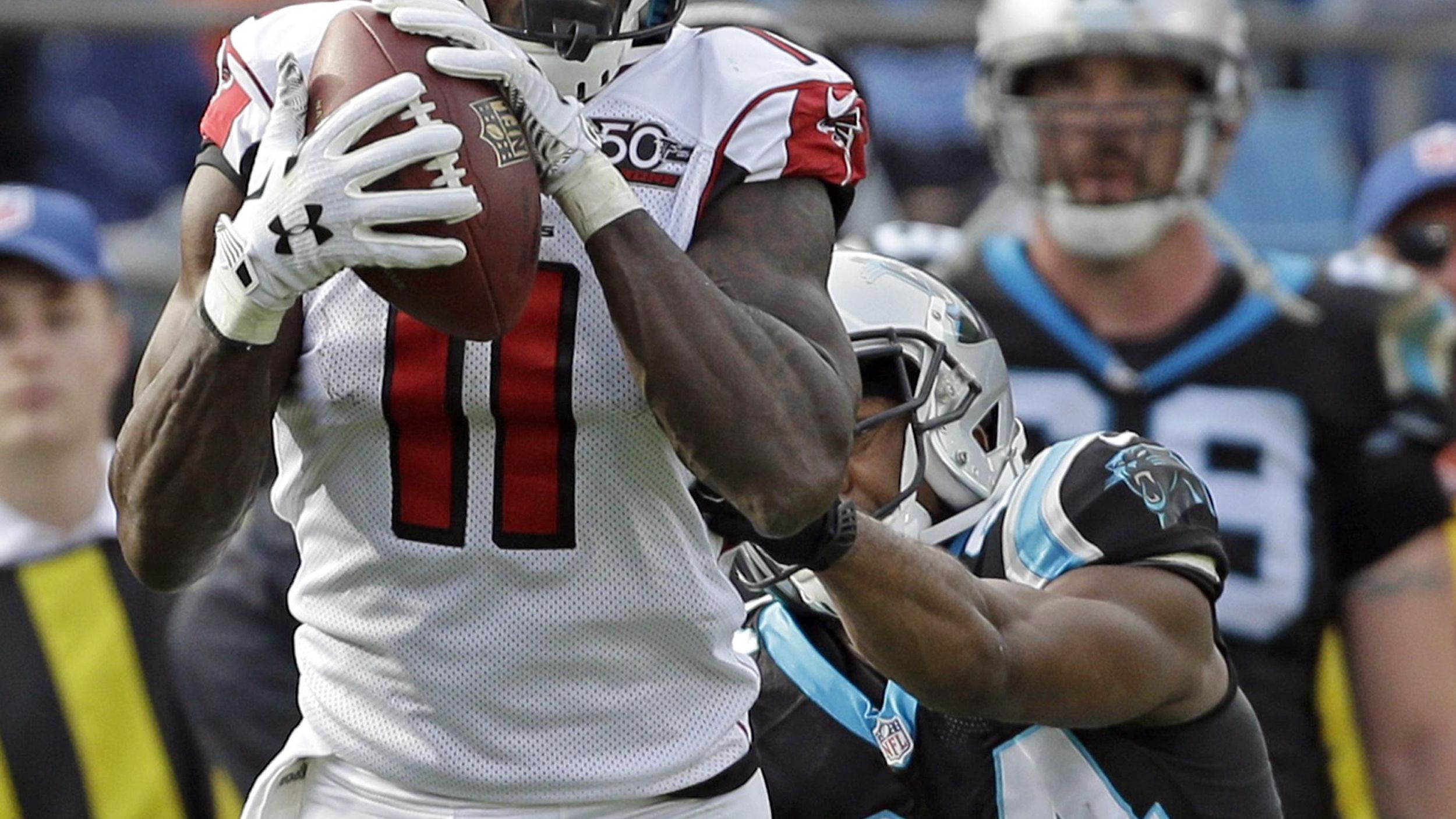 Julio Jones, Falcons wide receiver, keeps a low profile