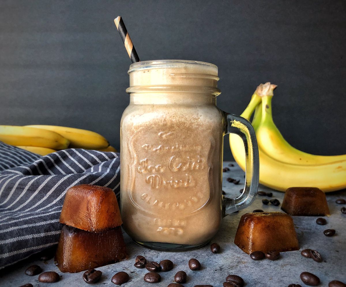 This breakfast cold brew smoothie may have you bypassing your morning coffee stop.  (Audrey Alfaro/For The Spokesman-Review)