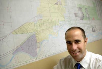 
Luke Malek is the executive director of the Post Falls Urban Renewal Agency, which is overseeing six projects. 
 (Holly Pickett / The Spokesman-Review)