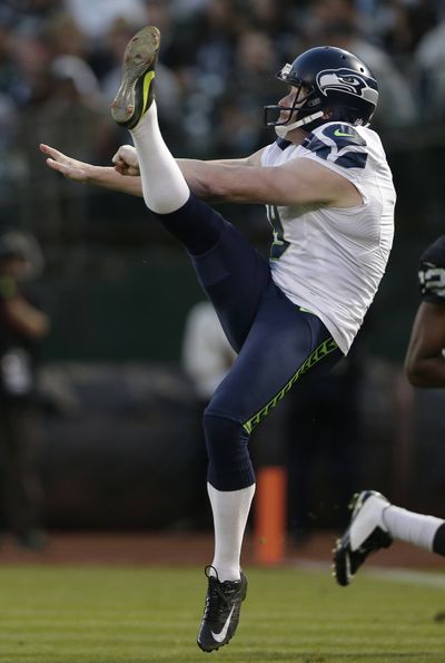 Seahawks punter Jon Ryan is averaging 48.3 yards per kick this season. (Associated Press)