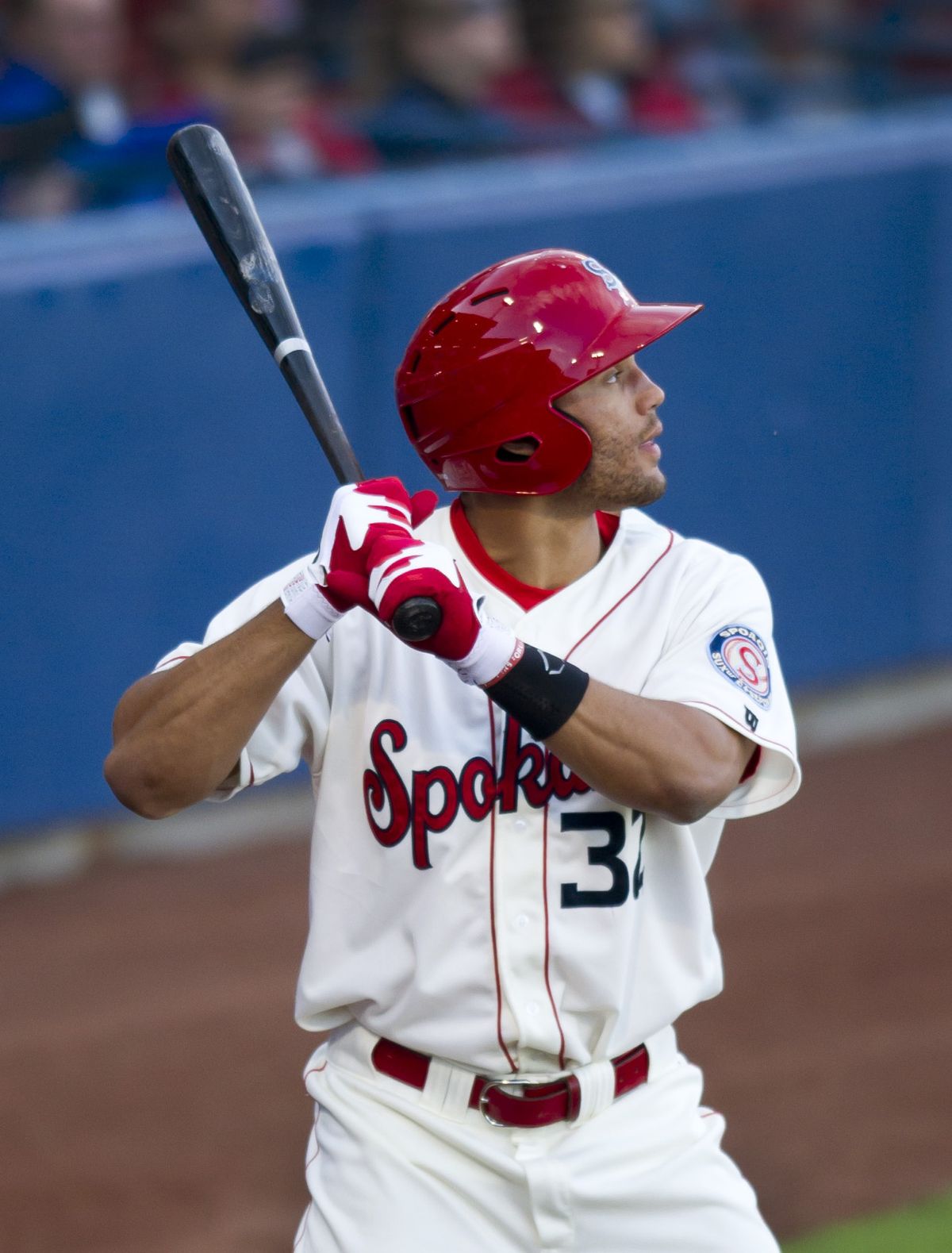 Spokane Indians outfielder Zach Cone was drafted out of Georgia by the Texas Rangers. (Colin Mulvany)
