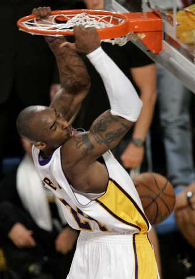 
Kobe Bryant and the Lakers sent the Finals back to Boston.Associated Press
 (Associated Press / The Spokesman-Review)