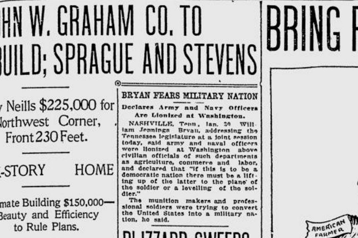 John W. Graham & Co., a office supply store and bookstore, announced plans to build a spectacular six-story building at Sprague Avenue and Stevens Street, The Spokesman-Review reported on Jan. 31, 2017. (SR archives)