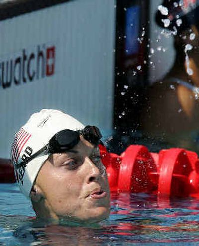 A silver medal in the women's 200-meter individual medley was nothing to spit at for Amanda Beard of the United States.
(Associated Press / The Spokesman-Review)