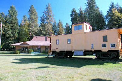 
A yellow caboose is on the grounds and near the entrance of the Bonner County Museum. The caboose alerts first time visitors that they're at the right place.
 (The Spokesman-Review)