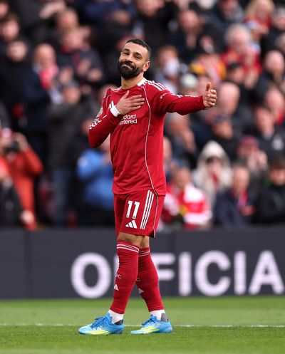 Soccer star Mohamed Salah, pictured playing for Liverpool in a Premier League match earlier this month, and his Egyptian teammates will use Gonzaga University this spring as a base camp in preparations for the World Cup in Seattle.  (Getty Images)