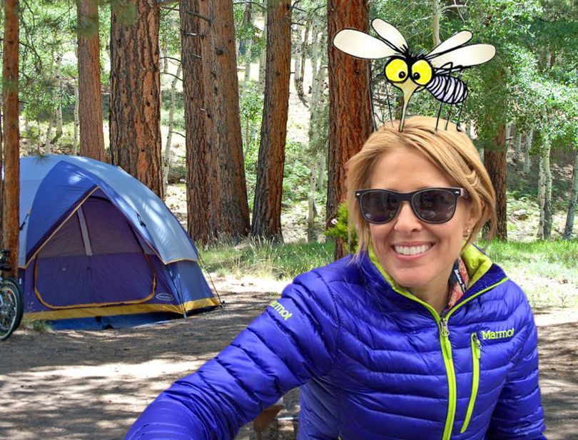 Kris Crocker says camping is not her favorite thing. (Staff illustration by Ralph Walter)