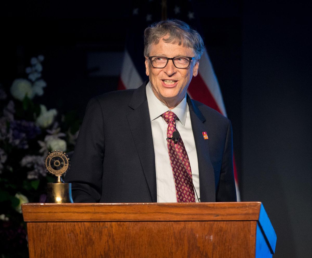 Bill Gates speaks at Rotary International conference in Spokane - May