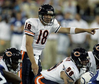
Bears quarterback Kyle Orton should make his sixth consecutive start for Chicago this weekend. 
 (Associated Press / The Spokesman-Review)