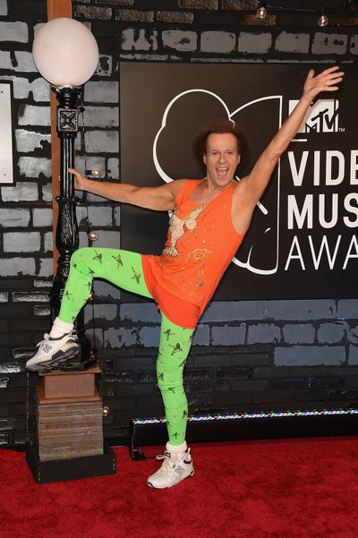 TV Personality Richard Simmons attends the 2013 MTV Video Music Awards at the Barclays Center on Aug. 25, 2013, in the Brooklyn borough of New York City.  (Jamie McCarthy/Getty Images North America/TNS)