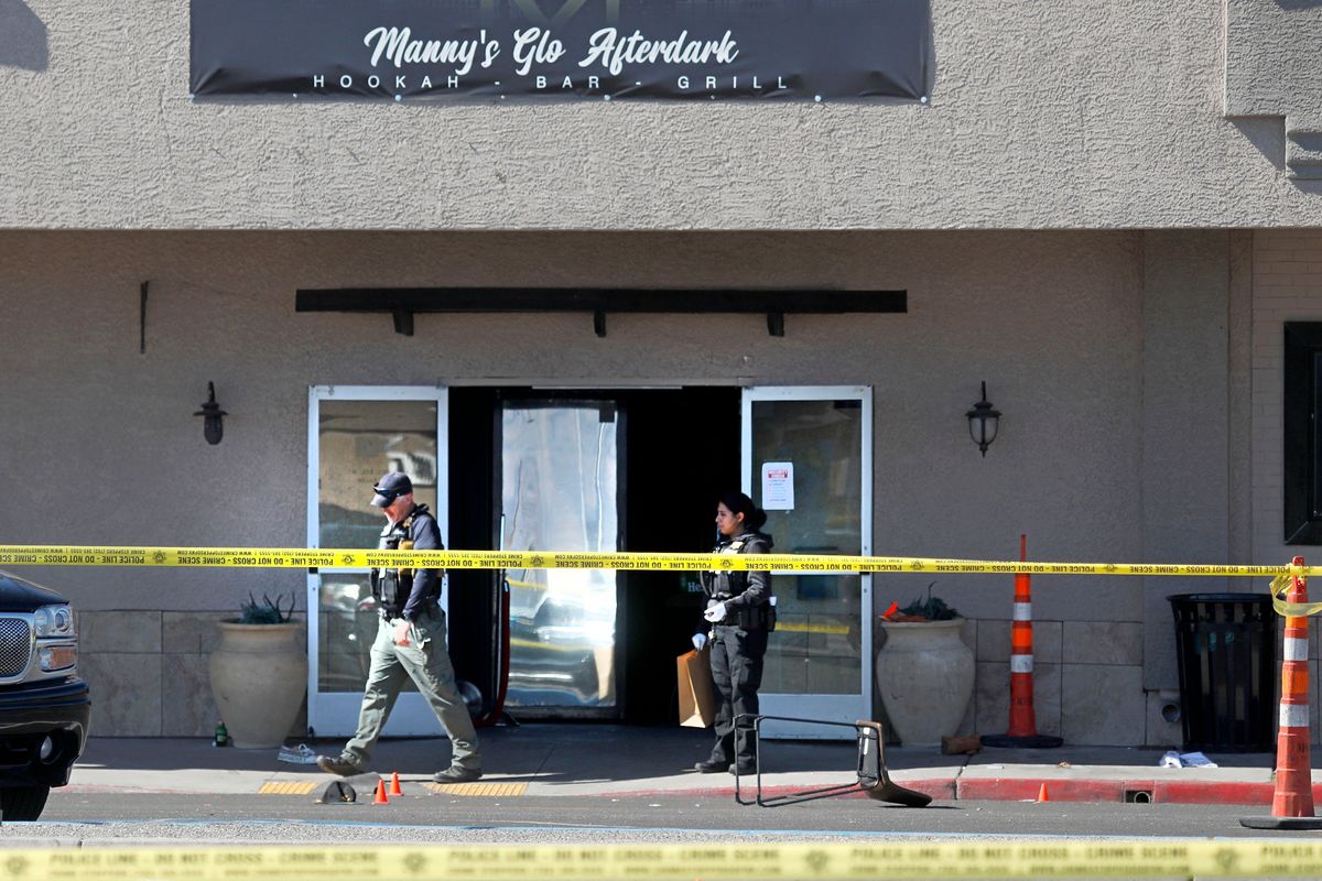 Las Vegas police investigate at Manny