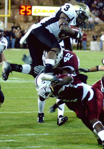 
UI's Deonte Jackson needs 26 rushing yards to reach 1,000 for the season. Associated Press
 (Associated Press / The Spokesman-Review)