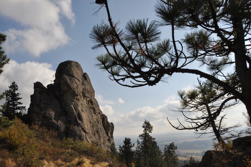 Big Rock and the Rocks of Sharon area near Tower Mountain was officially acquired by Spokane County Parks Department on Oct. 29, 2011. (Rich Landers)