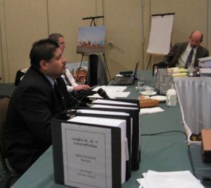 ITD commercial vehicle services manager Reymundo Rodriguez testifies at megaloads hearing on Wednesday (Betsy Russell)