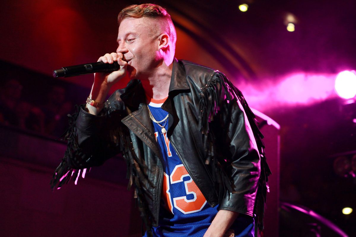 Ben Haggerty, better known as Macklemore of Macklemore & Ryan Lewis, will perform at this weekend’s Sasquatch! Music Festival. (Associated Press)