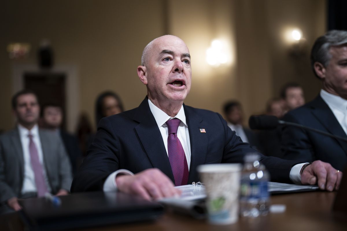 House Republicans have announced two articles of impeachment against Homeland Security Secretary Alejandro, accusing him of “willful and systemic refusal to comply with the law” and breach of the public trust. MUST CREDIT: Jabin Botsford/The Washington Post  (Jabin Botsford/The Washington Post)