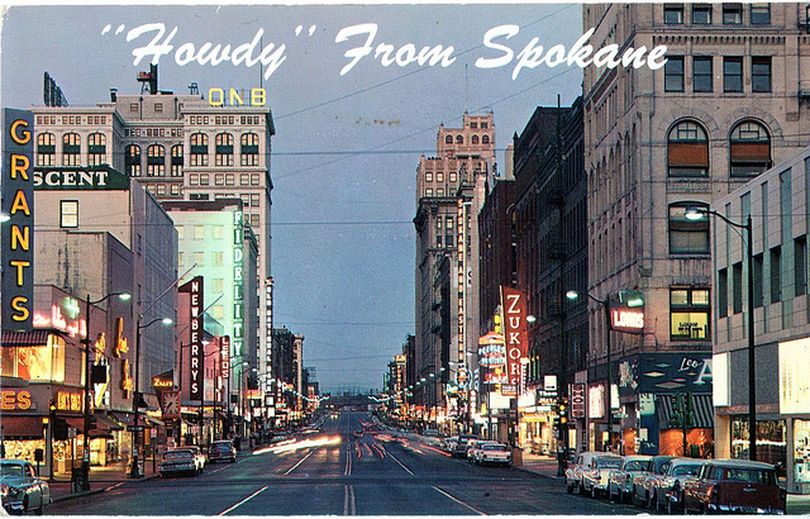 Downtown Spokane, in 1963. Flikr user Ethan