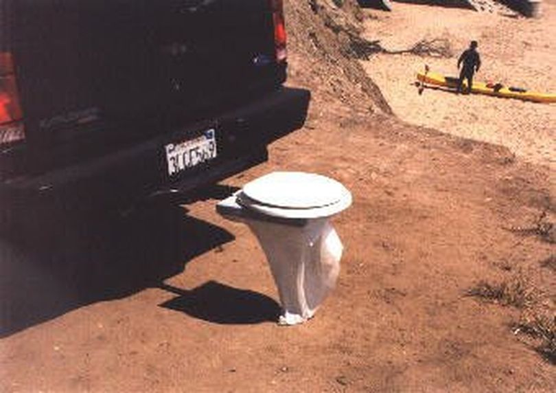 Bumper dumper portable toilet. (Courtesy photo)