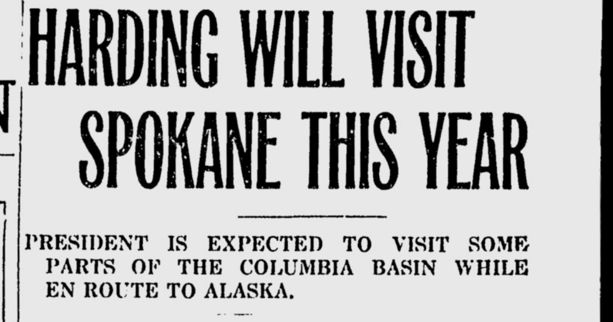 100 Years Ago In Spokane: President Warren G. Harding Plans Summer ...