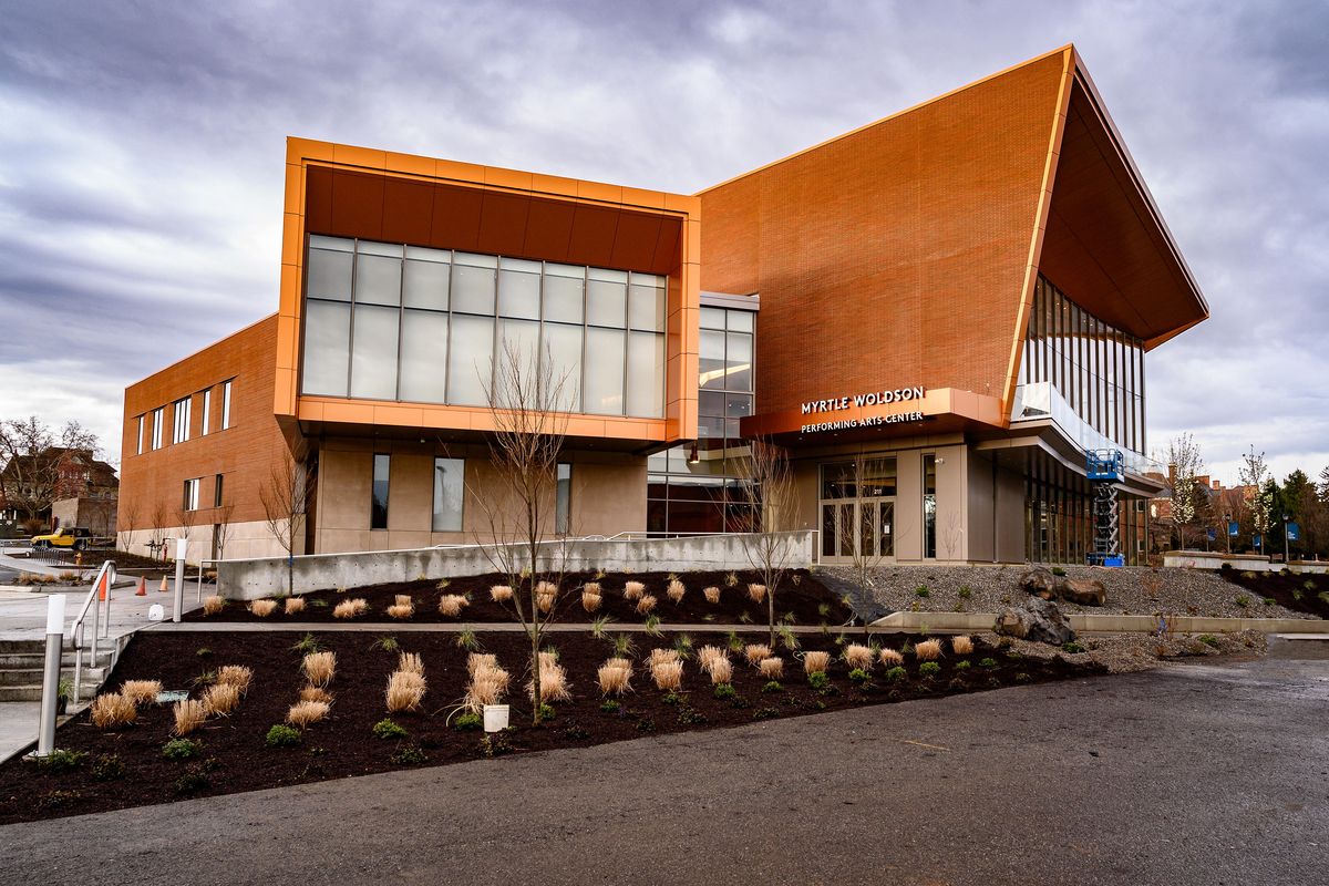 The new Myrtle Woldson Performing Arts Center was made possible by Myrtle Woldson’s $55 million gift to Gonzaga University, the largest in Gonzaga’s history and second largest gift from an individual to a college or university in Washington state history. (Colin Mulvany / The Spokesman-Review)