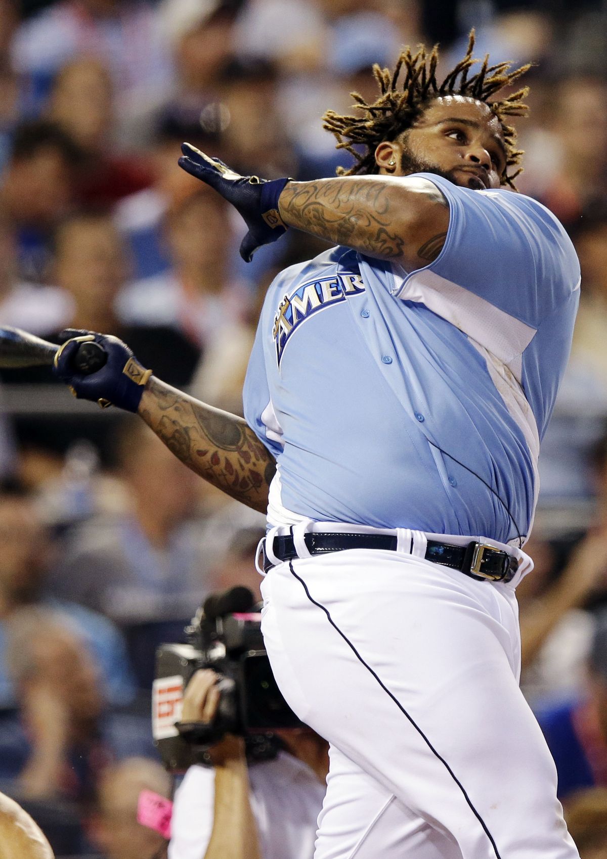 Prince Fielder lets it all hang out in winning the Home Run Derby on Monday night. Story, B3 (Associated Press)
