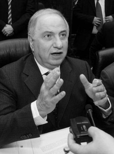 
Apart from a one-year stint as deputy prime minister, all of Ahmad Chalibi's positions in Iraq have been by appointment. His secular ticket didn't win a seat in Iraq's last parliamentary elections. 
 (Associated Press / The Spokesman-Review)