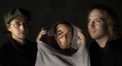 
From left, Dan Johnson, Tim Lannigan and Bill Conklin as The Shirkers are headlining their first local show tonight.
 (Amanda Smith / The Spokesman-Review)