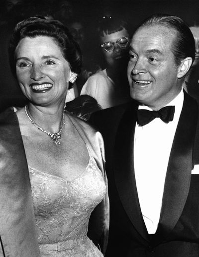 Bob and Dolores Hope pictured in Los Angeles in 1955. (Associated Press)