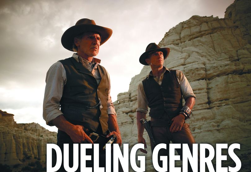 Harrison Ford, left, and Daniel Craig star in “Cowboys & Aliens.”