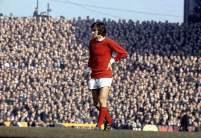 
George Best, the dazzling soccer icon of the 1960s and '70s who reveled in a hard-drinking playboy lifestyle, died Friday. He was 59.
 (File/Associated Press / The Spokesman-Review)