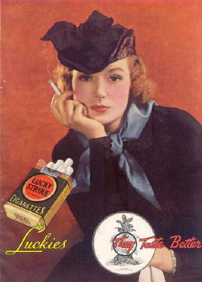 
Good Housekeeping magazine ran this ad for Lucky Strike in its March 1935 issue.TJS Labs Gallery of Graphic Design
 (TJS Labs Gallery of Graphic Design / The Spokesman-Review)