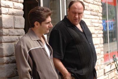 
 Michael Imperioli, left, and James Gandolfini in a scene from the HBO hit series 
