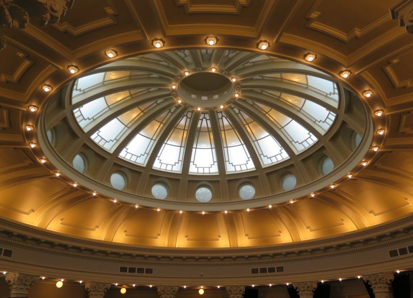 The domed ceiling over the Idaho House chamber (The Spokesman-Review / Betsy Z. Russell)
