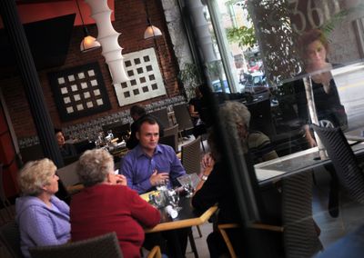 360 has replaced Fugazzi in the Hotel Lusso in downtown Spokane. There is new decor and a new menu, as new owner William Webster tries to recapture the restaurant’s original success.  (Rajah Bose / The Spokesman-Review)