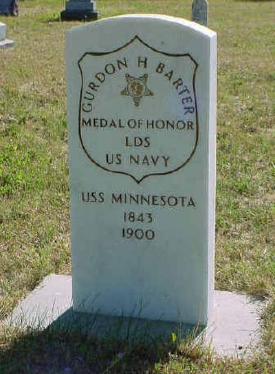 
This is the headstone of Gurdon H. Barter,  who received the Medal of Honor for service in the Civil War. He is buried in Viola, Idaho. 
 (The Spokesman-Review)