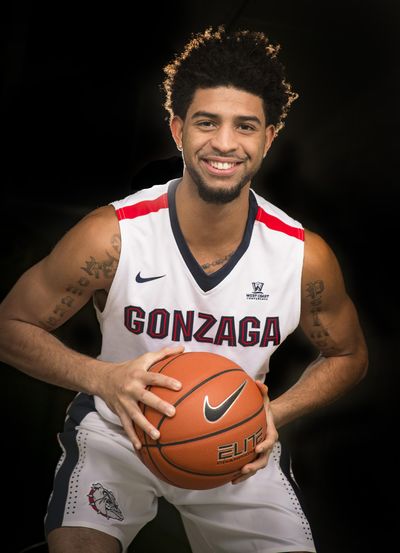 Gonzaga freshman guard Josh Perkins. (Colin Mulvany / The Spokesman-Review)