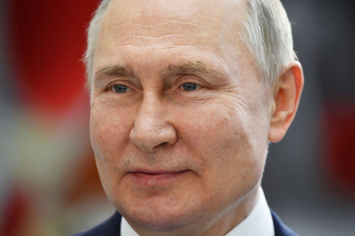 Russian President Vladimir Putin looks on during his visits to the Vostochny cosmodrome outside the city of Tsiolkovsky, about 200 kilometers (125 miles) from the city of Blagoveshchensk in the far eastern Amur region Tsiolkovsky , Russia, Tuesday, April 12, 2022. Russia on Tuesday marks the 61th anniversary of Gagarin