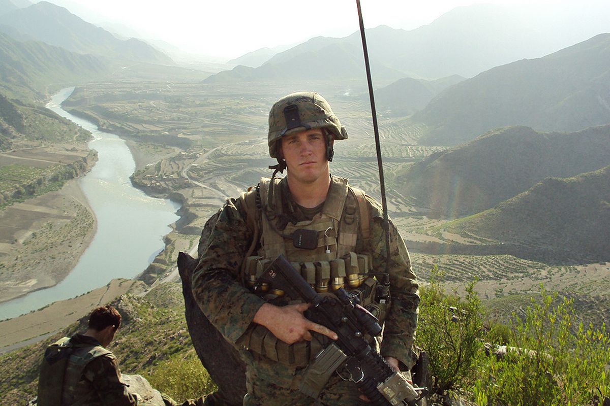 In this undated photo released by the U.S. Marines, Sgt. Dakota Meyer poses for a photo while deployed in support of Operation Enduring Freedom in Ganjgal Village, Kunar province, Afghanistan. The White House announced the 23-year-old Marine scout sniper from Columbia, Ky., who has since left the Marine Corps, will become the first living Marine to be awarded the Medal of Honor in decades for his actions in Afghanistan. (U.s. Marines)