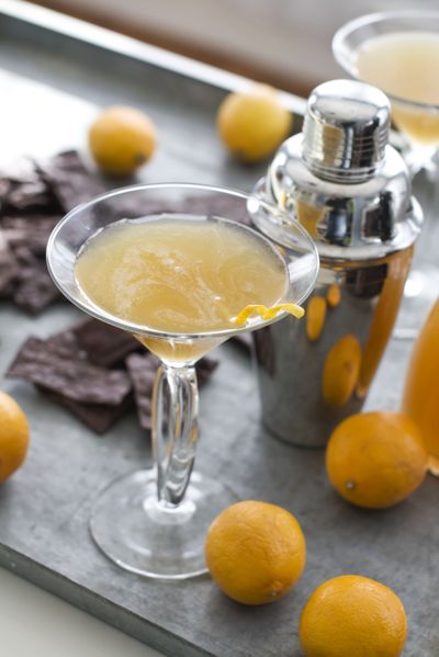 Meyer lemon margaritas are featured in Rick Bayless’ new cookbook, “Frontera: Margaritas, Guacamoles and Snacks.” (Associated Press)