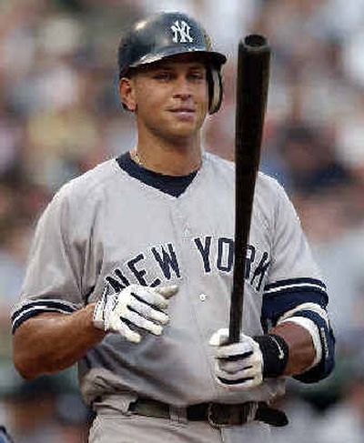 
Alex Rodriguez of the Yankees said he always expected that Boston would ultimately stand in New York's way. 
 (Associated Press / The Spokesman-Review)