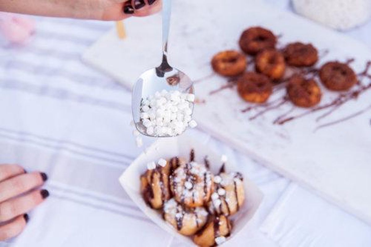 Hello Sugar specializes in mini made-to-order doughnuts. Customers can watch as their order is made at the new shop, which shares a space in Kendall Yards with Indaba Coffee Roasters. (Courtesy photo)