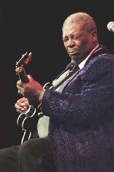 
B.B. King plays Wednesday night at the Spokane Opera House.
 (Photo courtesy of Jon Super / The Spokesman-Review)