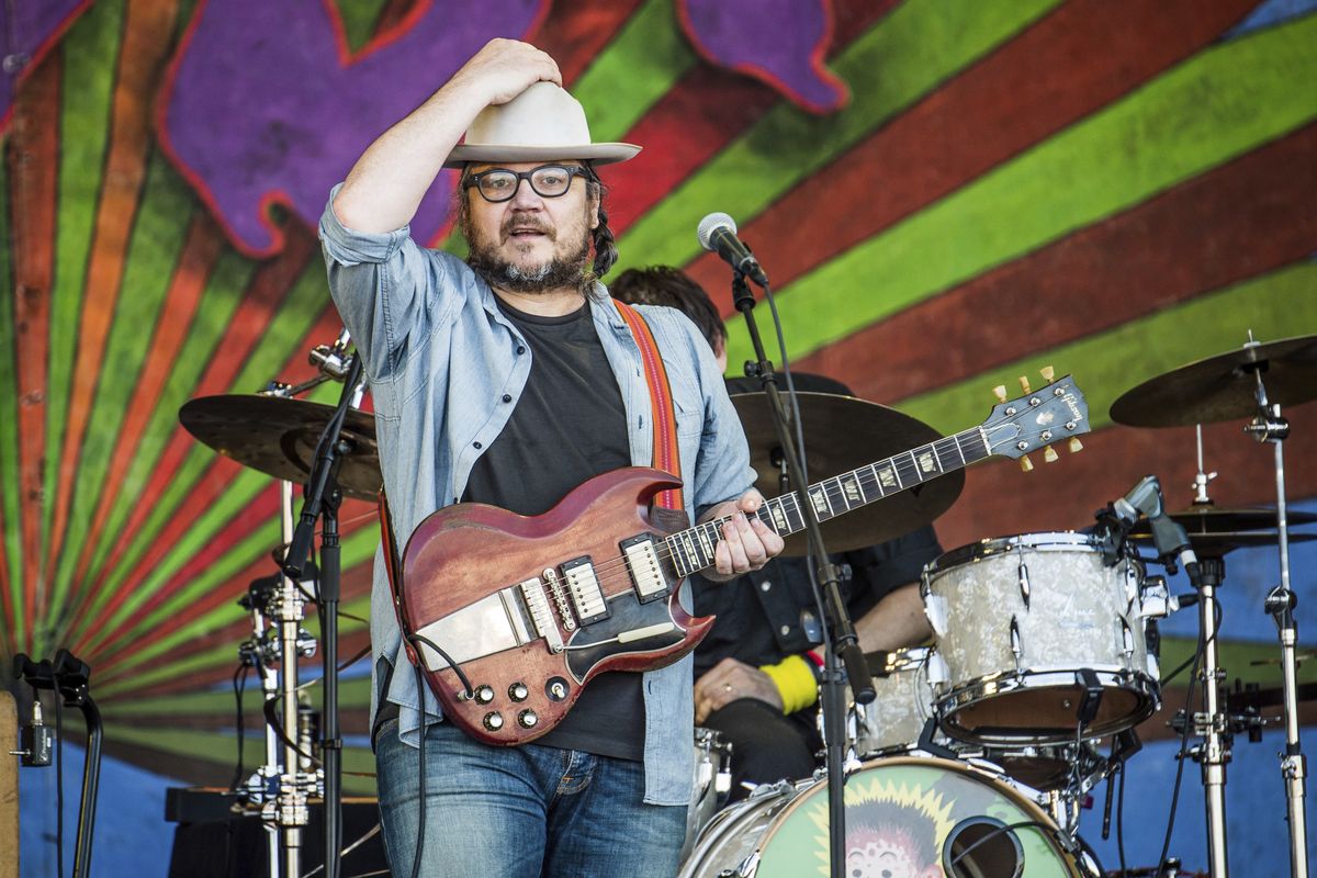 Jeff Tweedy of Wilco performs at the New Orleans Jazz and Heritage Festival on May 5, 2017, in New Orleans.  (Amy Harris/Invision/AP)